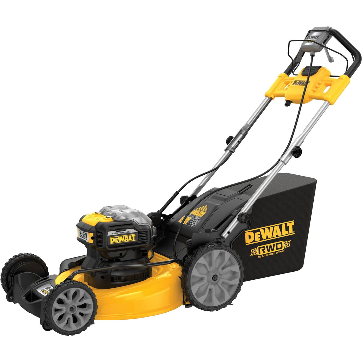 2X20V MAX* Brushless Cordless Rear Wheel Drive Mower Kit, Self-Propelled Walk-Behind, Battery Powered, 21.5" Cutting Width
