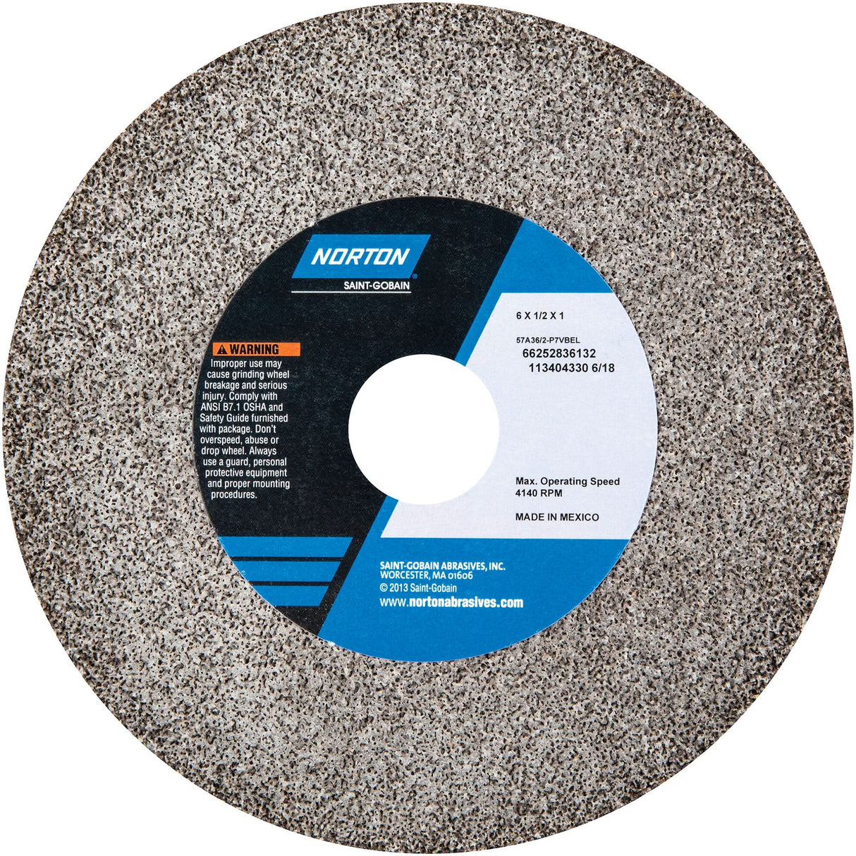 Bench Grinding Wheels - Gemini, 8" x 3/4", 1" Arbor, Aluminum Oxide