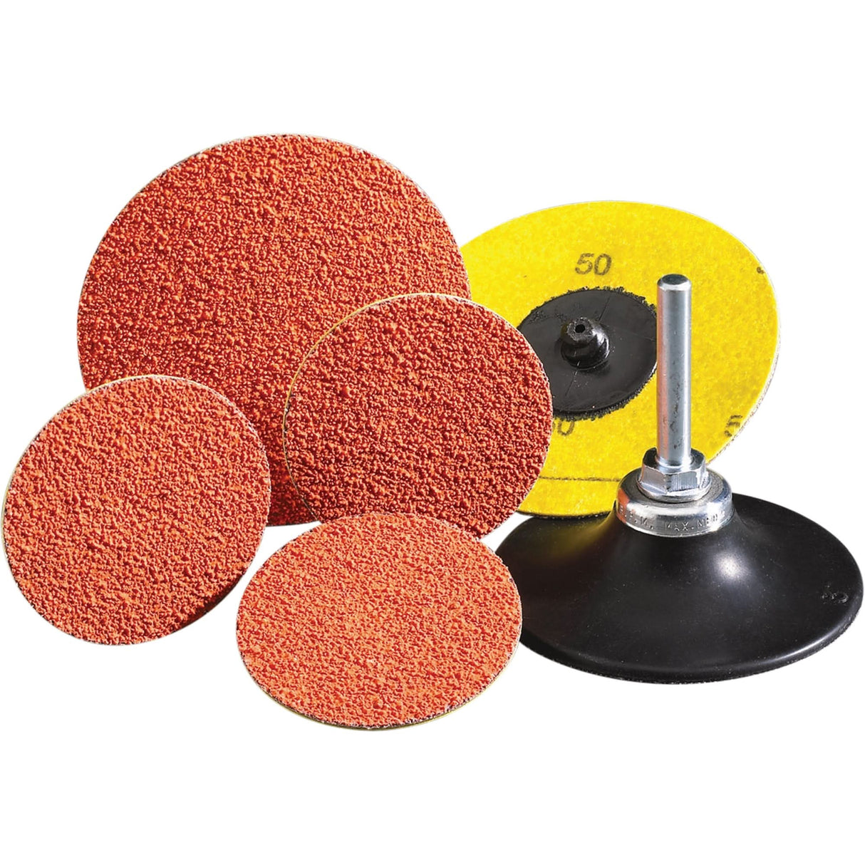 Speed-Lok TS Discs - Norton SG Blaze R980P Cloth Discs, 2" Dia., 50 Grit, Ceramic