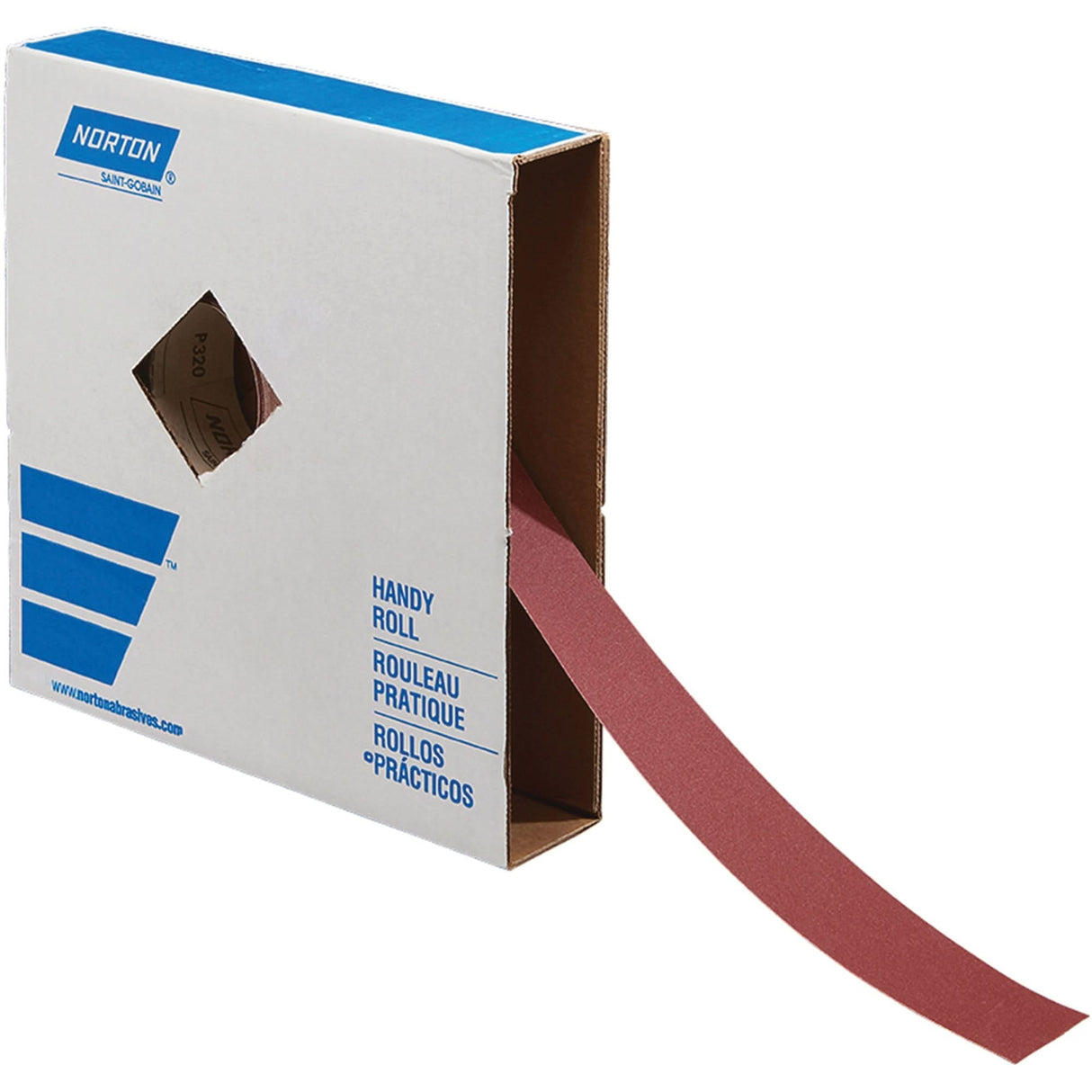 Metal Sanding Roll, Aluminum Oxide, 2" W x 150' L, 320 Grit