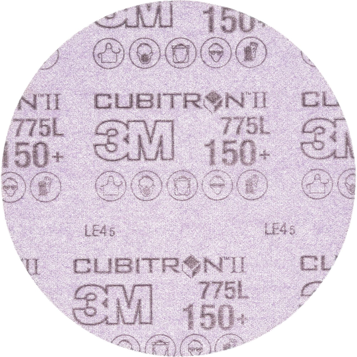 Cubitron™ II Hookit™ 775L Series Film Sanding Disc, 6" Dia., 150+ Grit, Ceramic, 3 mils