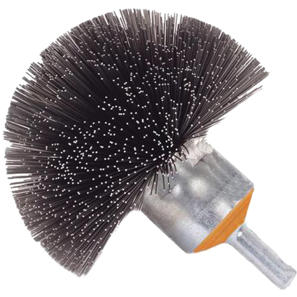 Spherical Mounted Crimped Wire Brush, 1-1/2", 0.008" Fill, 1/4" Shank