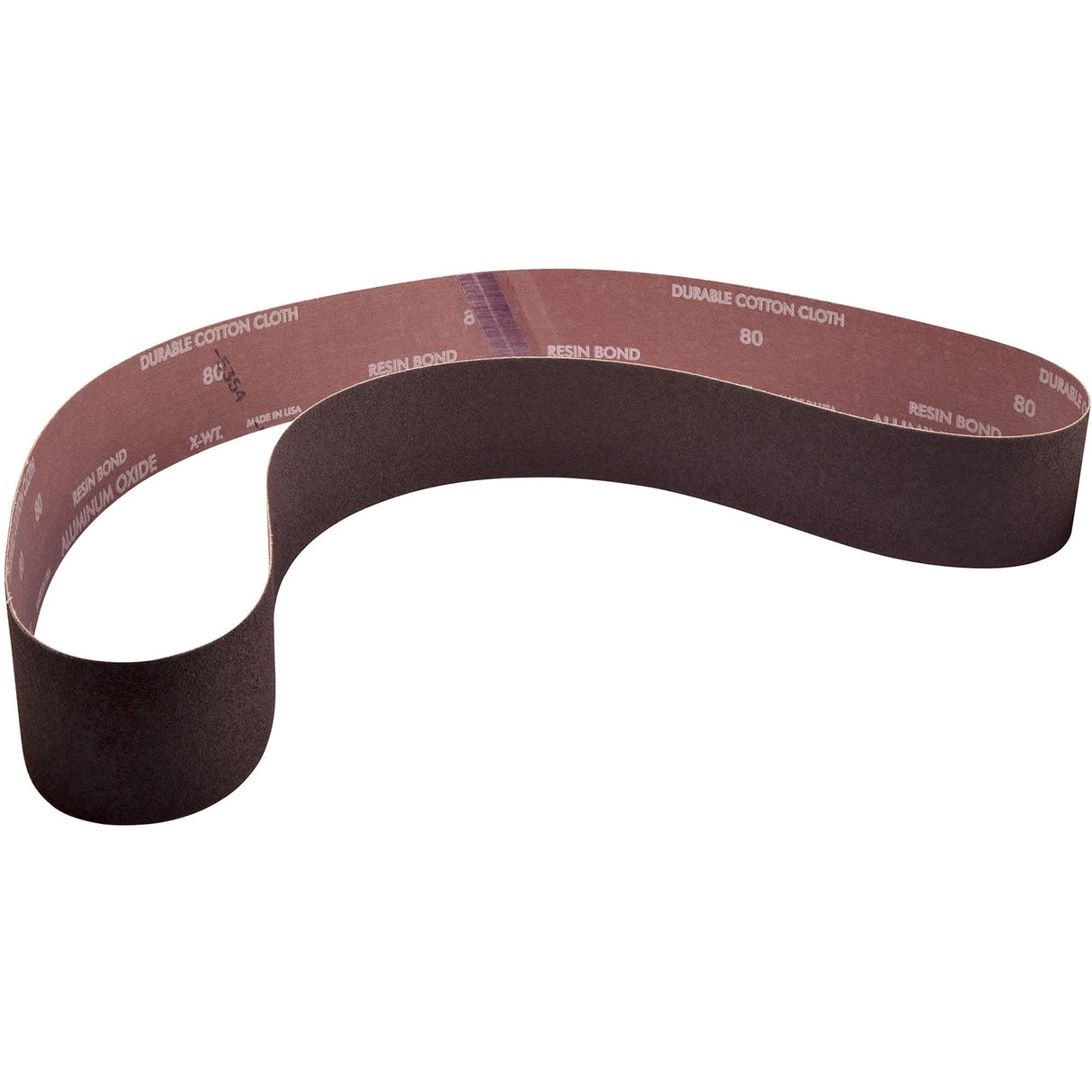 Metalite® Narrow Benchstand Sanding Belt, 2-1/2" W x 60" L, Aluminum Oxide, 40 Grit