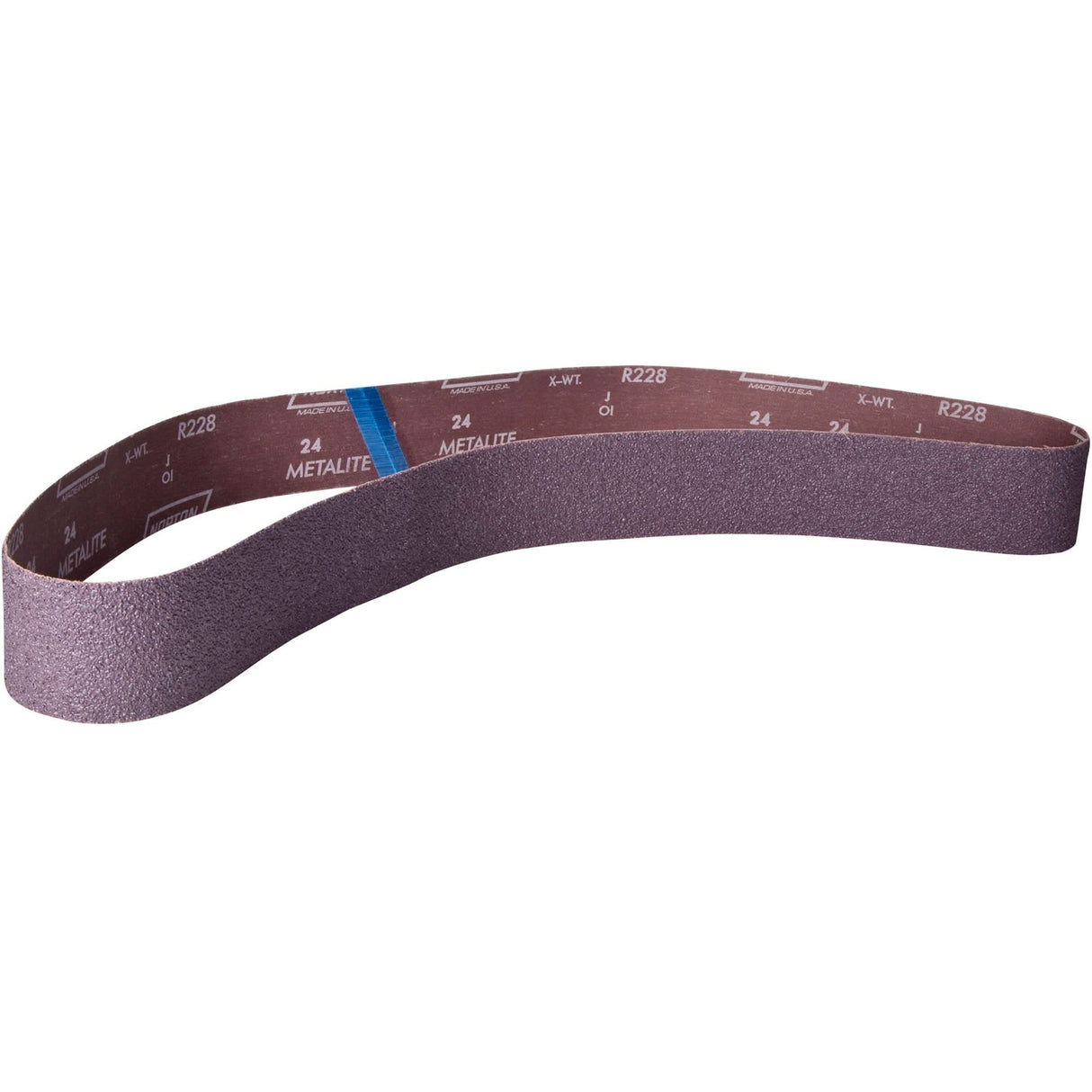 Metalite® Narrow Benchstand Sanding Belt, 4" W x 54" L, Aluminum Oxide, 50 Grit