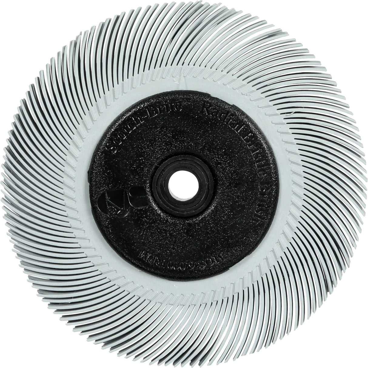 Scotch-Brite™ Type C Precision Radial Bristle Brush PN-RB with Flange, Ceramic, 120+ Grit, 7-5/8" Dia.