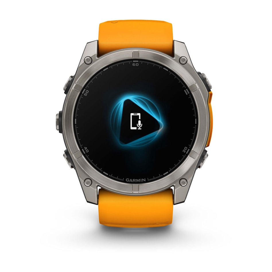 fēnix® 8 – 51 mm, AMOLED Sapphire, Titanium with Spark Orange/Graphite Band