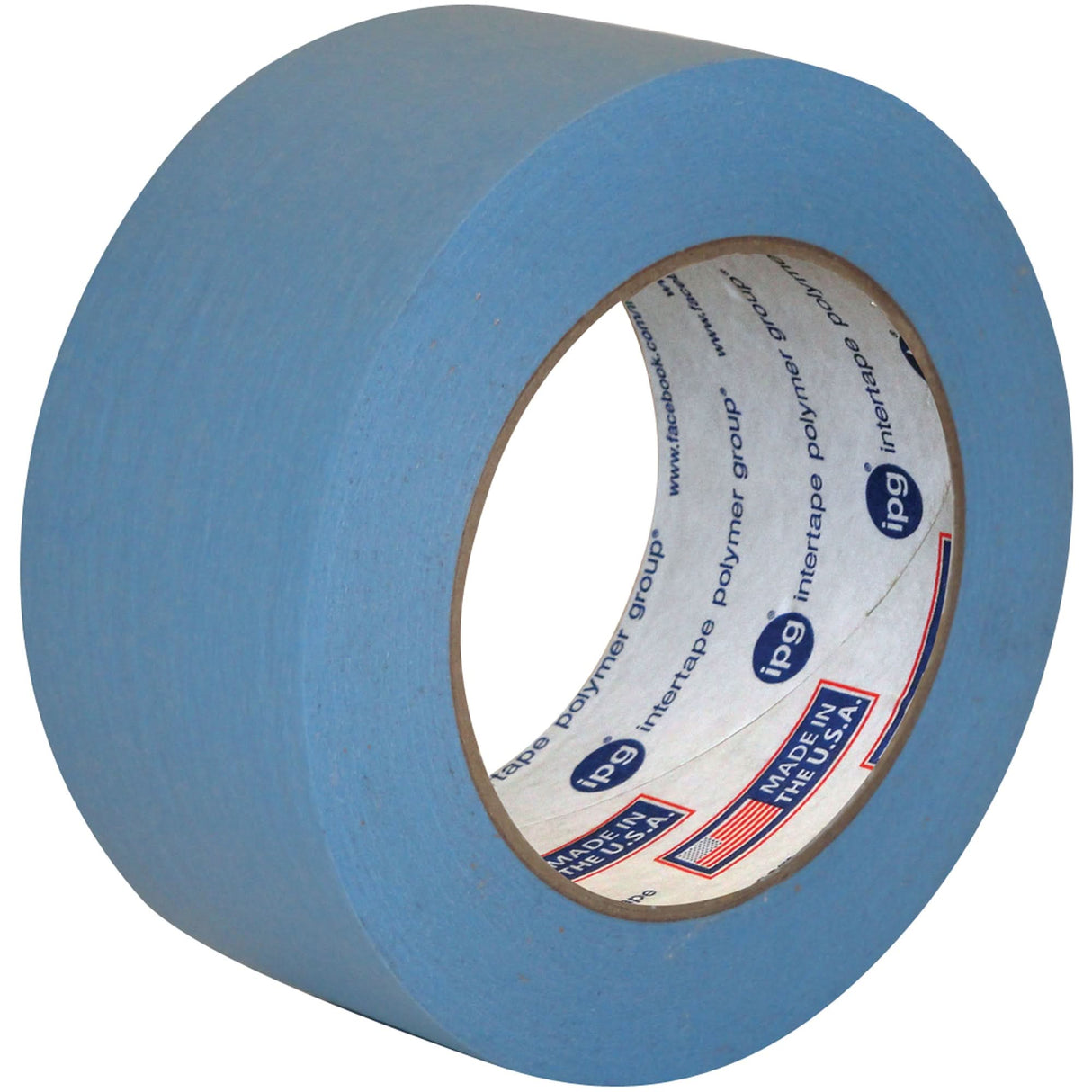 Utility Grade Coloured Masking Tape, 24 mm (1") x 55 m (180'), Light Blue