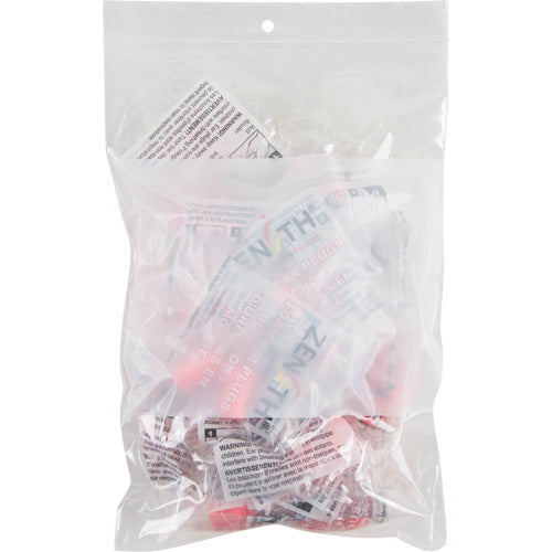 White Block Poly Bags, Reclosable, 9" x 6", 2 mils