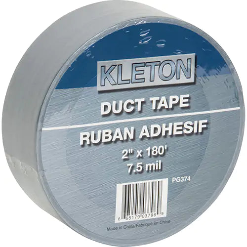 Utility Grade Duct Tape, 7.5 mils, Silver, 50 mm (2") x 55 m (180') 6 pack