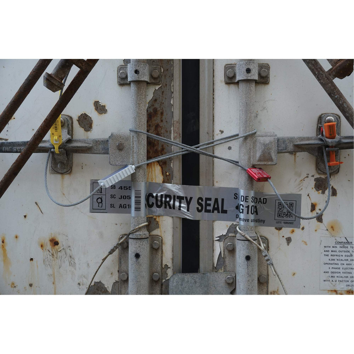 High Security Security Seal, 12", Metal, Cable Seal