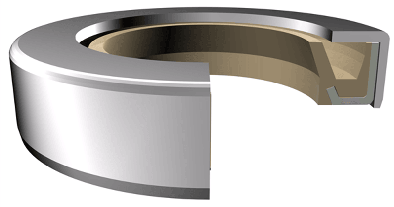 Pin Wiper (WT) 40mm x 50mm x 4mm - Nitrile/Steel