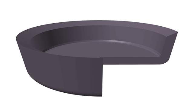 Piston Cup (CF) 2.250" x 0.500" (H) x 0.125" (TK) - Neo-Fabric