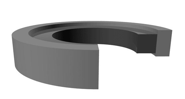 Piston Seal (169G) 7.000" x 6.250" x 0.367" - Glass Filled Teflon/Nitrile