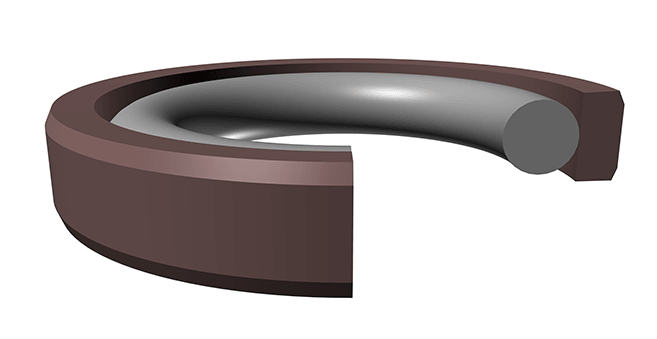 Piston Seal (P2B) 75mm x 64mm x 3.95mm - Teflon/Nitrile