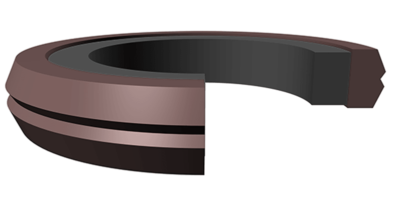 Piston Seals (BP) 2.500" x 2.125" x 0.265" - Polyurethane/Nitrile