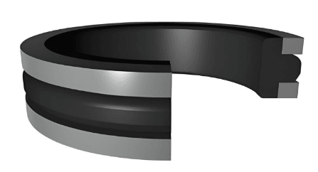 Piston T-Seal (TP) 2.125" x 1.750" x 0.280" - Nitrile/Nylon