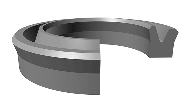 Piston U-Seal (PB/N) 100mm x 88mm x 8.5mm - Nitrile