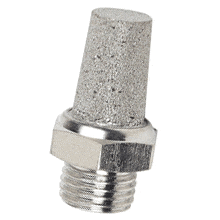 SSM-02 : Stainless Steel SS316 Muffler / Silencer Cone Type 1/4 R/ BSPT