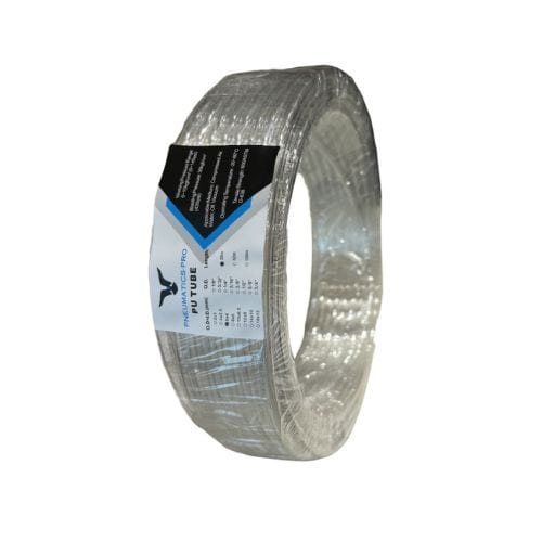 PU1/4-20M-CLEAR-PP : Polyurethane Tubing 1/4 inch O.D. x 4.3mm I.D. clear, 20 Meter Roll