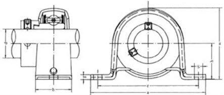 PP206 | Pressed Steel Pillow Block Flangettes For Shaft Dia. 1-1/8"- 1-3/16"- 1-1/4"