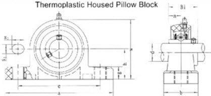 PPL204 | Thermoplastic Pillow Block Bearing Units Housings Only