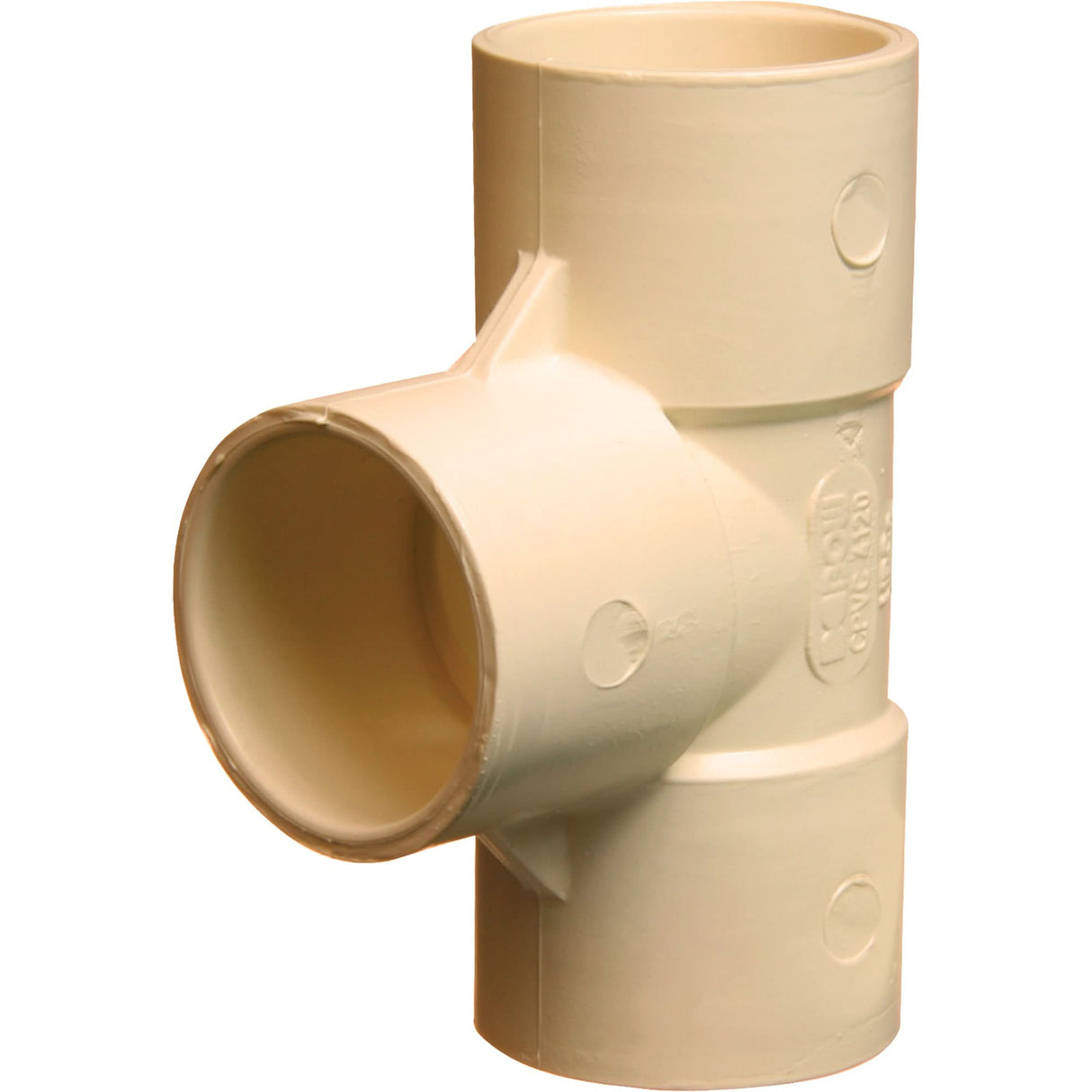 Flowguard Gold® Tee Fitting, Sanitary, CPVC, 1-1/2"