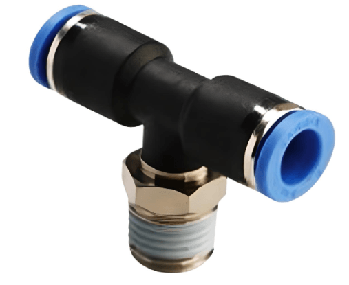 Push to Connect Branch Tee 1/4" Tube x 3/8" NPT