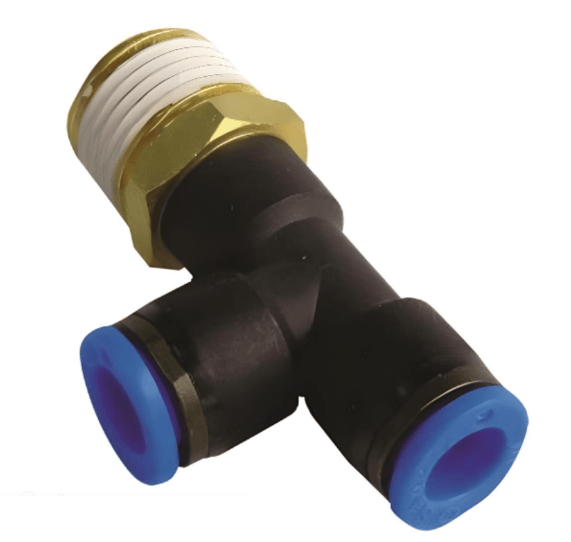 Push to Connect Run Tee 8mm Tube x 1/8" BSPT (R)