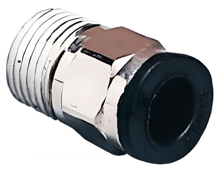Push to Connect Straight Fitting 6mm Tube x M5 Male - Compact