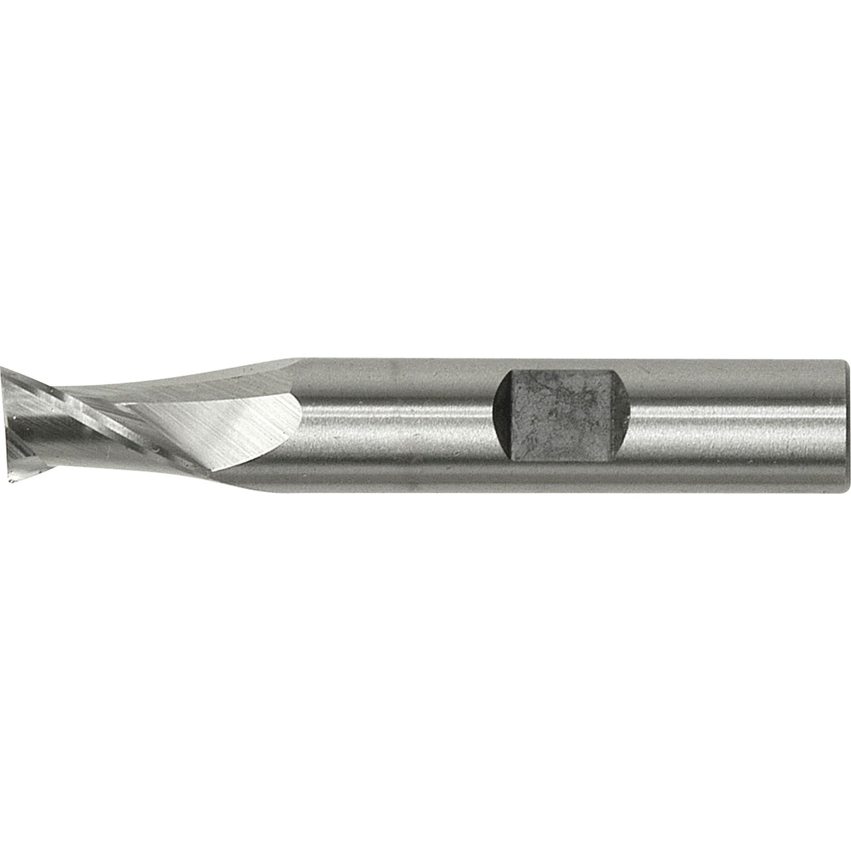 Weldon Shank End Mill, 1/8" Dia., 2 Flutes, High Speed Steel