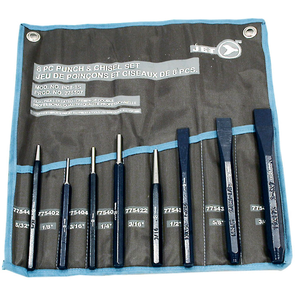 Punch & Chisel Set, 8 Pieces