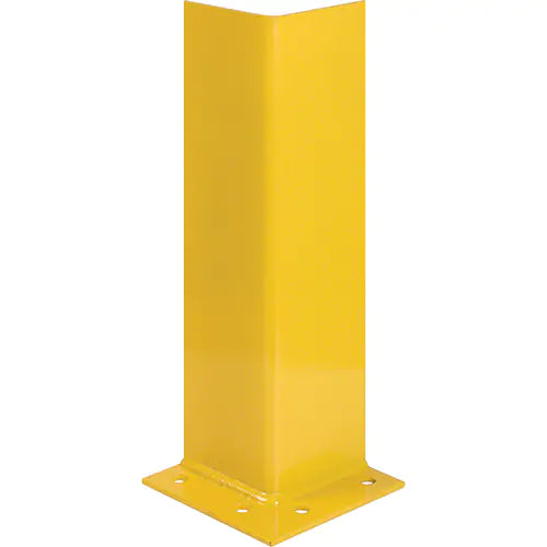 Upright Protectors, Steel, 7" W x 7" D x 12" H, Safety Yellow
