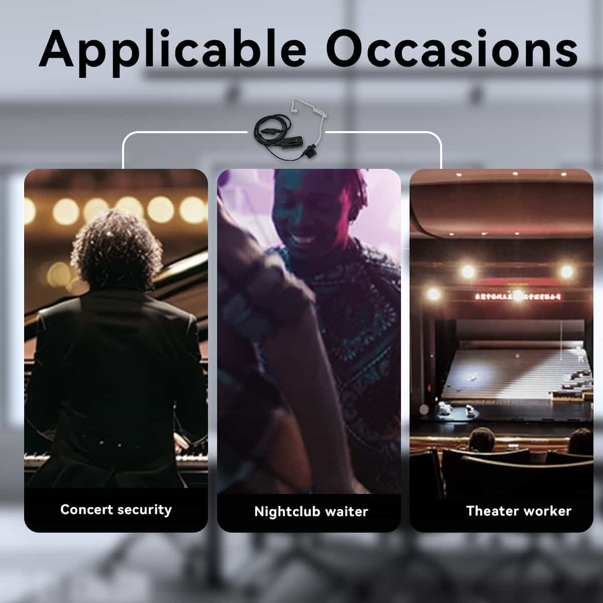 Retevis AI Noise-Canceling "Secret Service" Earpiece (for HD1/HD2/RT29/HA1UV)