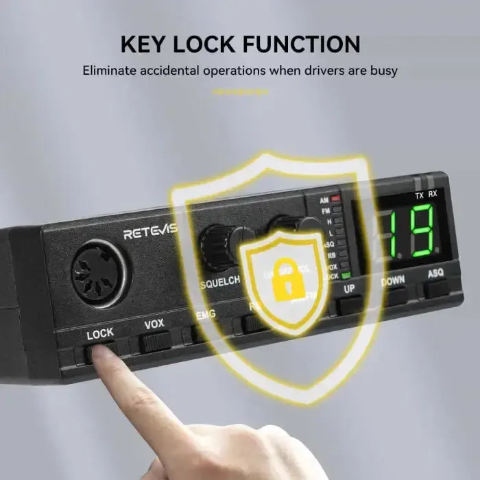 Retevis MB2 Radio CB 40 canaux AM/FM « Plug-and-Play »