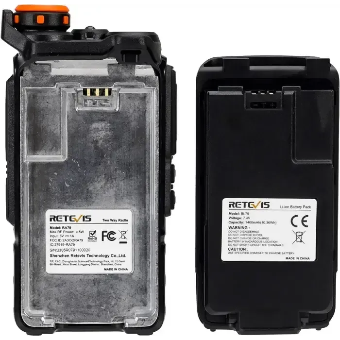 Retevis RA79 (UV-K5) Radio Amateur Multibande avec Scanner et Compteur de Fréquence