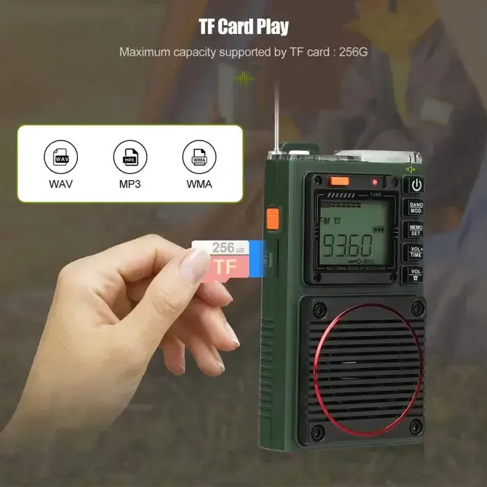 Radio de poche DSP Retevis Retekess TR111 AM / FM / SW / VHF (Contrôle par application)
