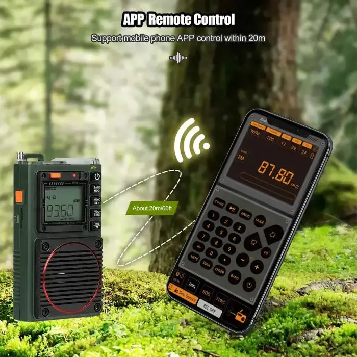 Radio de poche DSP Retevis Retekess TR111 AM / FM / SW / VHF (Contrôle par application)