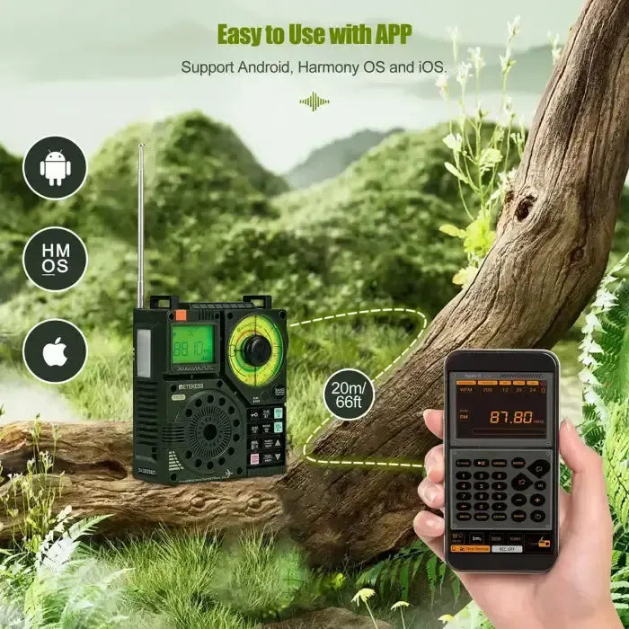 Radio multibande Retevis Retekess TR112 avec contrôle via application