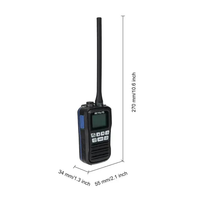 Radio marine flottante VHF Retevis RM01 (3W, étanche IP67)