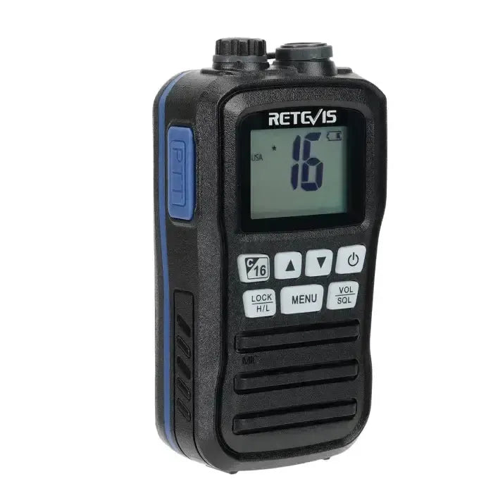 Radio marine flottante VHF Retevis RM01 (3W, étanche IP67)