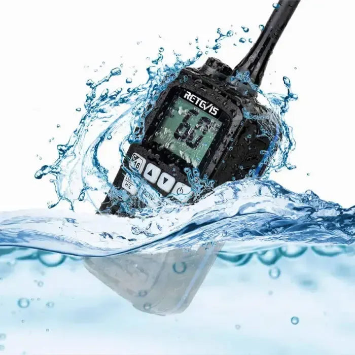 Radio marine flottante VHF Retevis RM01 (3W, étanche IP67)