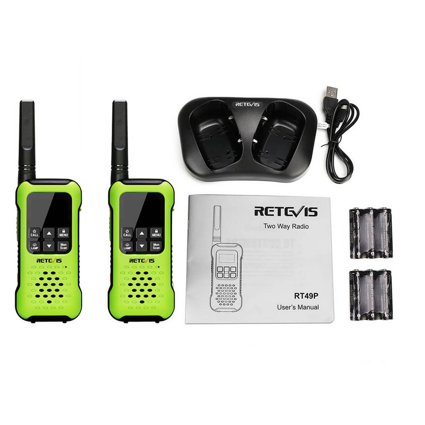 Retevis RT49P 2W Radio GMRS Étanche (IP67) - Lot de 2
