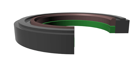 Rod Buffer Seal (R12) 90mm x 105.5mm x 5.9mm - PTFE/NYL/NBR