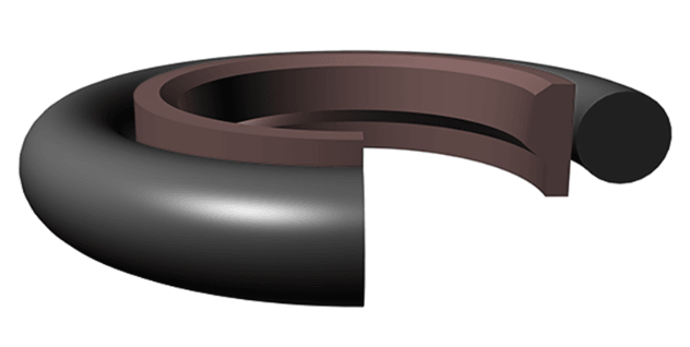 Rod Buffer Step Seal (RSS) 9.000" x 9.807" x 0.299" - BR.PTFE/NBR