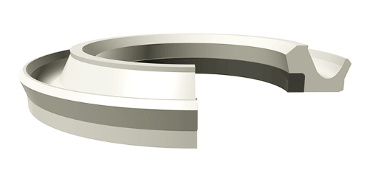 Rod Buffer U-Seal (HBY) 2.250" x 2.937" x 0.187" - AU/POM