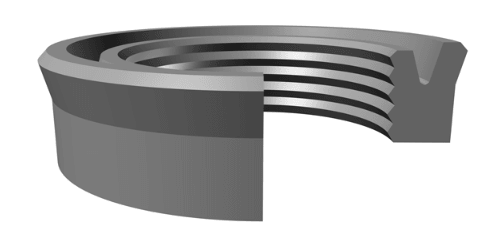 Rod U-Seal (BS/SL) 1.000" x 1.312" x 0.187" - Viton