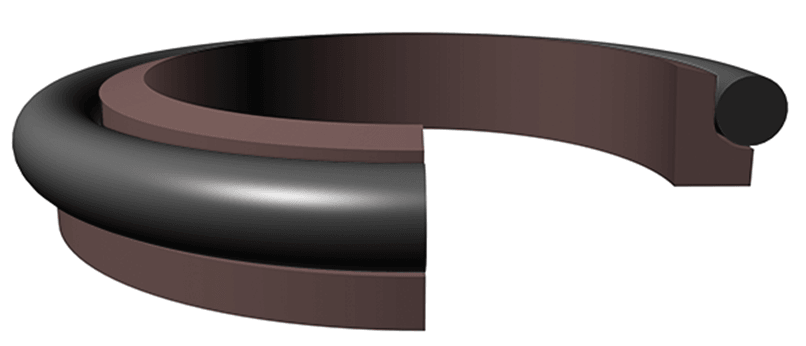 Rod Wiper (WV) 20mm x 26.8mm x 5mm - Teflon/Nitrile