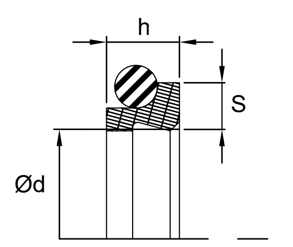 Rod Wiper (WW) 50mm x 56.8mm x 4.5mm - Teflon/Nitrile