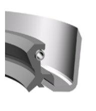 Rotary Shaft Oil Seal 1.000" x 1.437" x 0.250" (TB2) - Fluocarbon/Stainless Steel