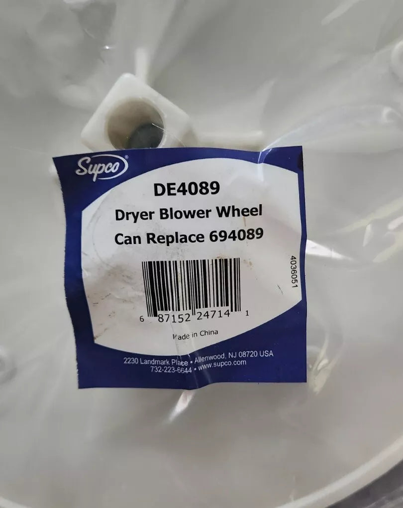 DE4089 Dryer Replacement Blower Wheel Part